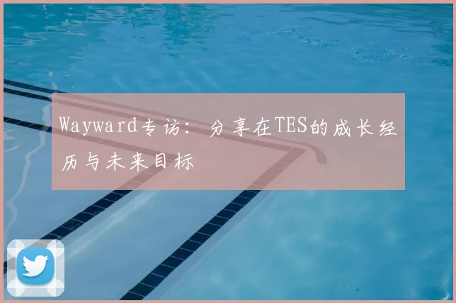 Wayward专访：分享在TES的成长经历与未来目标